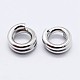 Rhodium Plated 925 Sterling Silver Split Jump Rings STER-F036-01P-1x8mm-2
