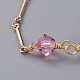 Bracelets de perles en cristal autrichien bicone BJEW-JB04806-02-2