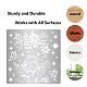 GORGECRAFT 6.3 Inch Angel Metal Stencil Blooming Roses Wood Burning Stencil Reusable Butterflies Journal Stencils Shiny Stars Template Stainless Steel Stencils for Painting DIY Decorations Card Making DIY-WH0238-067-6
