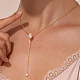 925 Sterling Silver Lariat Necklace PK2144-1-3