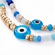 Verstellbare Nylonschnur geflochtene Perlen Armbänder Sets BJEW-JB05790-02-2