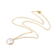 Colliers de perles de keshi de perles baroques naturelles plaquées NJEW-JN02218-1