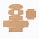 Прямоугольная складная креативная подарочная коробка из крафт-бумаги CON-B002-04B-02-2