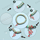 Kit per la creazione di braccialetti preppy natalizi fai da te di sunnyclue DIY-SC0021-68-6