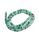 Chapelets de perles en agate d'onyx vert naturel G-A177-01L-11-2