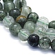 Natürlichen grünen Rutilquarz Perlen Stränge G-E561-14-4mm-3