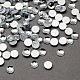 Cabochon in cristallo strass hotfix sfaccettato mezzo giro per cabochon con design piatto GACR-Q001-12mm-01-1