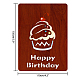 MDF Greeting Card & Paper Envelope with Bowknot AJEW-WH0203-008-4