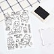 GLOBLELAND Hippo Clear Stamps Summer Beach Silicone Clear Stamp Transparent Stamp Seals for Cards Making DIY Scrapbooking Photo Journal Album Decoration DIY-WH0167-56-693-3