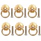 Gorgecraft 6 set di anelli per cassetti a goccia maniglie per armadietti maniglie per porte in lega hardware decorativo a foro singolo accessori per maniglie con viti per casa ufficio cucina bagno comò armadio FIND-WH0110-352-1