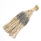 Плетеные браслеты из рафии ручной работы AJEW-S072-39B-2