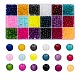 18 colores perlas de vidrio transparente FGLA-X0001-04A-6mm-1