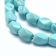 Chapelets de perles teintées en turquoise naturelle G-G768-01-2