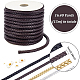 PU Imitation Leather Braided Cord WL-WH0003-14D-2