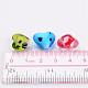 Mixed Color Heart Handmade Lampwork Dots Beads for Mother's Day Gift Making X-D211-4
