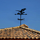 オランウータン鉄風向インジケーター  屋外の庭の風の測定ツールのための風見鶏  ワシ  273x358mm AJEW-WH0265-0014-5