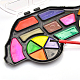 Drawing Painting Tool Nail Art Car Shape Plastic Watercolor Palette Dish Sets AJEW-A011-07-4