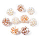 Perle di perle d'acqua dolce coltivate naturali rotonde PEAR-N020-04A-1