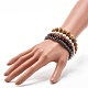 Set di bracciali elasticizzati reiki antistress per uomo donna BJEW-JB06895-11