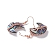 Halbmond-Ohrringe aus natürlicher Paua-Muschel EJEW-G307-01RG-4
