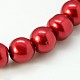 Perle de verre ronde perles en vrac pour collier de bijoux fabrication artisanale X-HY-8D-B73-1