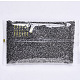 電気めっきガラスシードビーズ  機械刺繍に適合  メタリックカラー  ラウンド  黒メッキ  2.5x1.5mm  穴：1mm  約20000個/袋 SEED-S042-01A-01-5