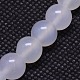 Natural Agate Round Beads Strand G-L086-8mm-21-2