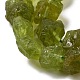 Hebras de cuentas de cuarzo oliva natural en bruto y en bruto G-I283-G07-01-3
