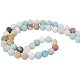 PandaHall Elite Frosted Natural Amazonite Bead Strands For Jewelry Making G-PH0028-8mm-03-6