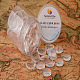 Pandahall ca. 40~50 Stück 18mm runde Glas Cabochon klare Kuppelfliesen für Cameo-Anhänger Foto Handwerk Schmuckherstellung GGLA-PH0001-03B-B-4