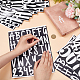 CRASPIRE 12 Sheets 3 Styles PVC Letter Number Adhesive Decorative Stickers DIY-CP0008-59B-4