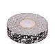 ボッキーマスキングテープ  粘着テープ織り目加工ポリエステル  ボッキー包装用  ブラック  91~100.5x24.5~25mm  約27.34ヤード（25m）/ロール AJEW-WH0241-43B-1