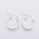 304 Stainless Steel Hoop Earrings EJEW-H327-12-1
