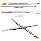 Penna colorante per bordi in pelle a doppio lato in acciaio inossidabile Gorgecraft TOOL-GF0001-22-4