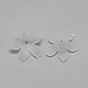 5-Petal Transparent Acrylic Bead Caps X-FACR-S015-SB518-2