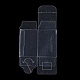 長方形の透明なプラスチックのPVCボックスギフト包装  防水折りたたみボックス  おもちゃやカビ用  透明  箱：4x4x6センチメートル CON-F013-01B-2