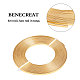BENECREAT 10m (33FT) 3mm Wide Gold Aluminum Flat Wire Anodized Flat Artistic Wire for Jewelry Craft Beading Making AW-BC0002-01A-3mm-2