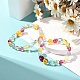Natural Quartz Free Form Beads Stretch Bracelets Set for Mother and Daughter BJEW-JB07064-4