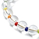 Bracelets extensibles en acrylique et en perles de rocaille BJEW-JB10026-3