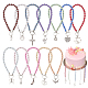 Pull de gâteau de mariage en perles rondes en acrylique imitation perle AJEW-AB00081-1