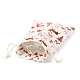 Bolso de tela de tela de algodón con tema navideño ABAG-H104-B17-4