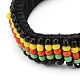 Регулируемые плетеные браслеты из бисера из бисера для мужчин и женщин BJEW-JB06288-02-2
