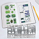 Fingerinspire 4pcs 4 estilos personalizados 304 plantillas de troqueles de corte de acero inoxidable DIY-FG0002-07-1