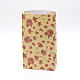 Bolsas de papel con estampado floral CARB-WH0009-11D-3