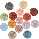 GORGECRAFT 15 Colors 60PCS Handmade PU Leather Label Embossed Clothing Tags Customized Faux Leather Hat Tags with Hole for DIY Jeans Bags Shoes Hat Accessories DIY-GF0005-68-1