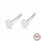 925 Sterling Silver Stud Earring Findings X-STER-T002-200S-1