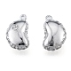 Brass Micro Pave Clear Cubic Zirconia Charms KK-N216-559P-1