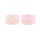 Perles de verre peintes par pulvérisation transparentes deux tons GLAA-T022-03-C06-4