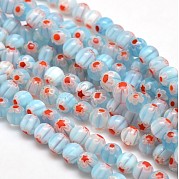 Круглые Millefiori стеклянные бусины нити LK-P001-22