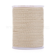 Круглый вощеный полиэфирный шнур YC-G006-01-1.0mm-12